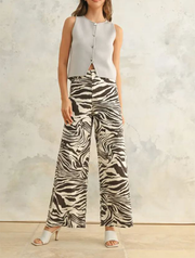 Zebra Print Stretch Pant