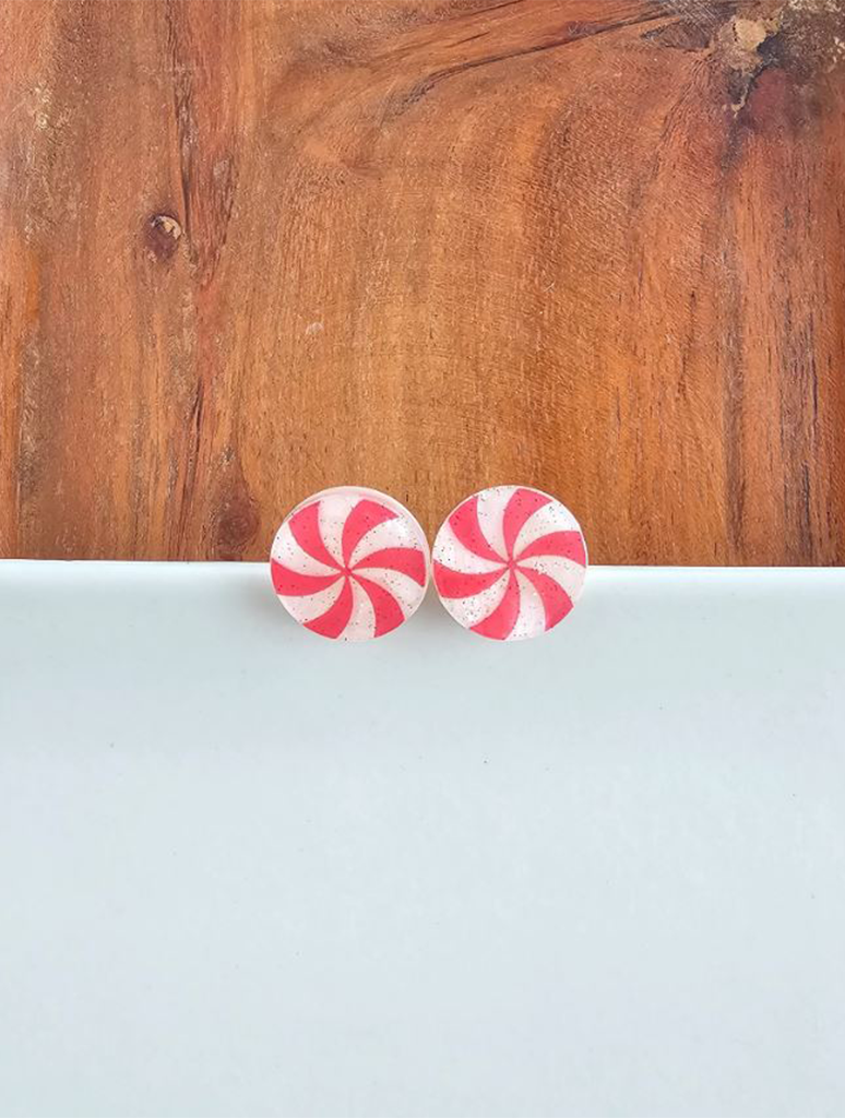 Peppermint Stud Earrings