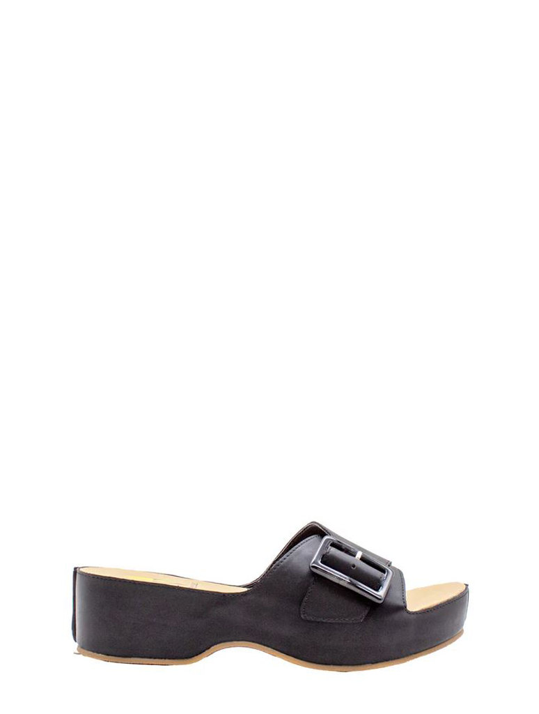 Volatile Bertha Shell Buckle Slide Sandal