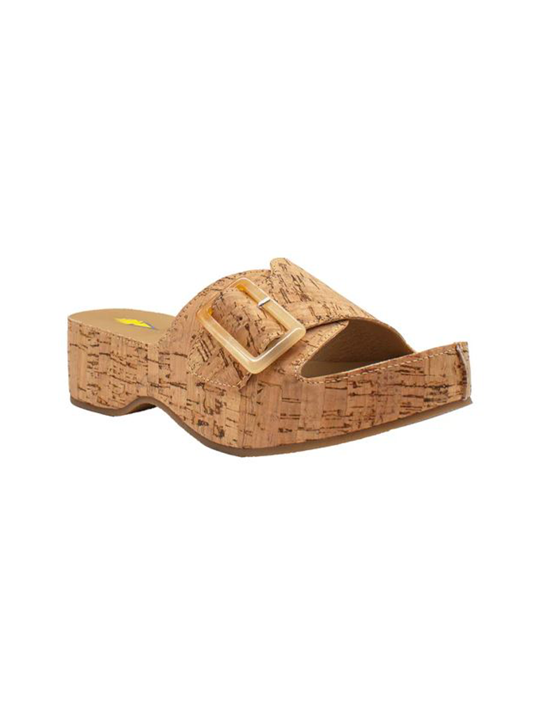 Volatile Bertha Shell Buckle Slide Sandal