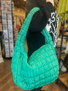Large Quilted Bag in Kelly Green