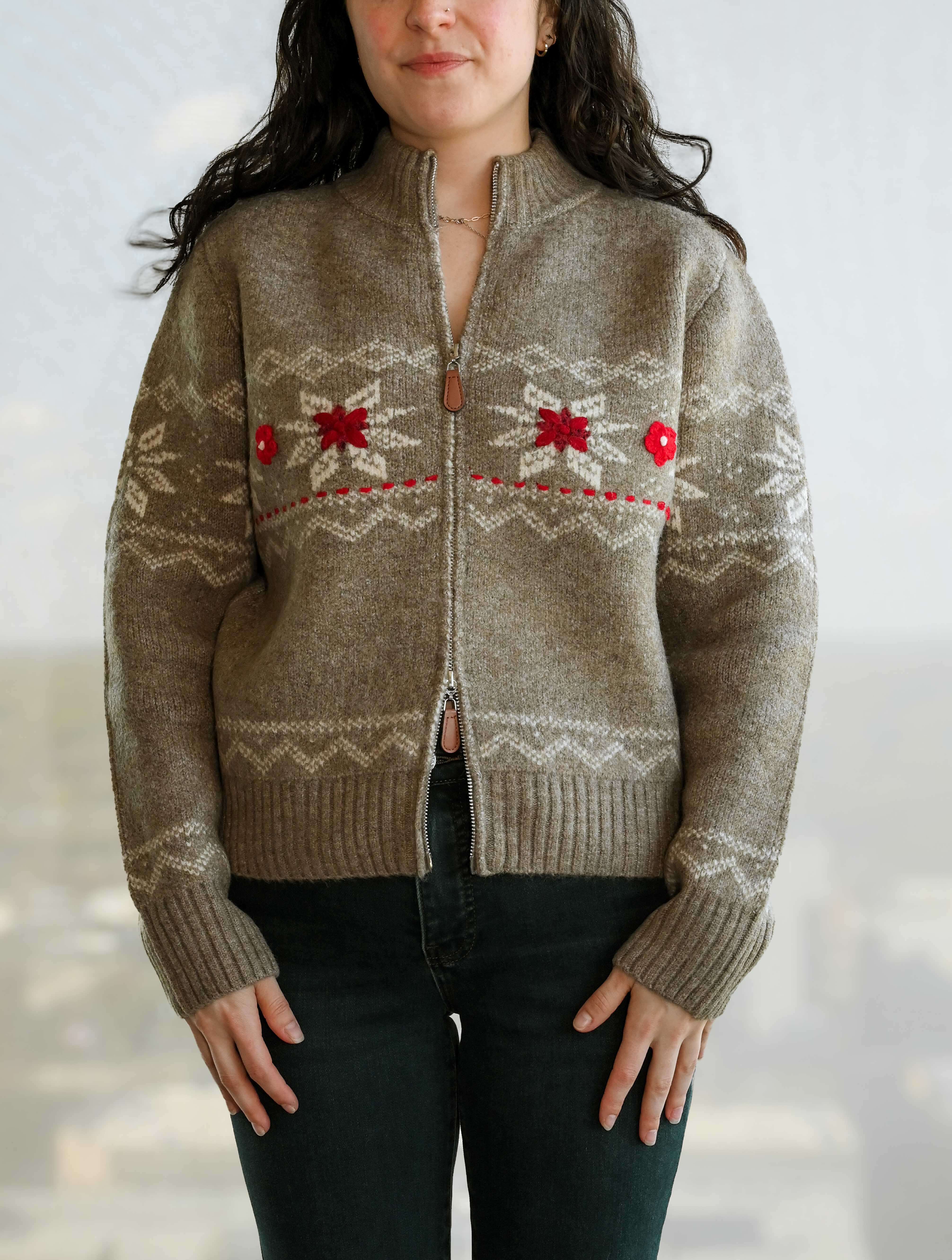 Nayeli Long Sleeve Crewneck Cardigan