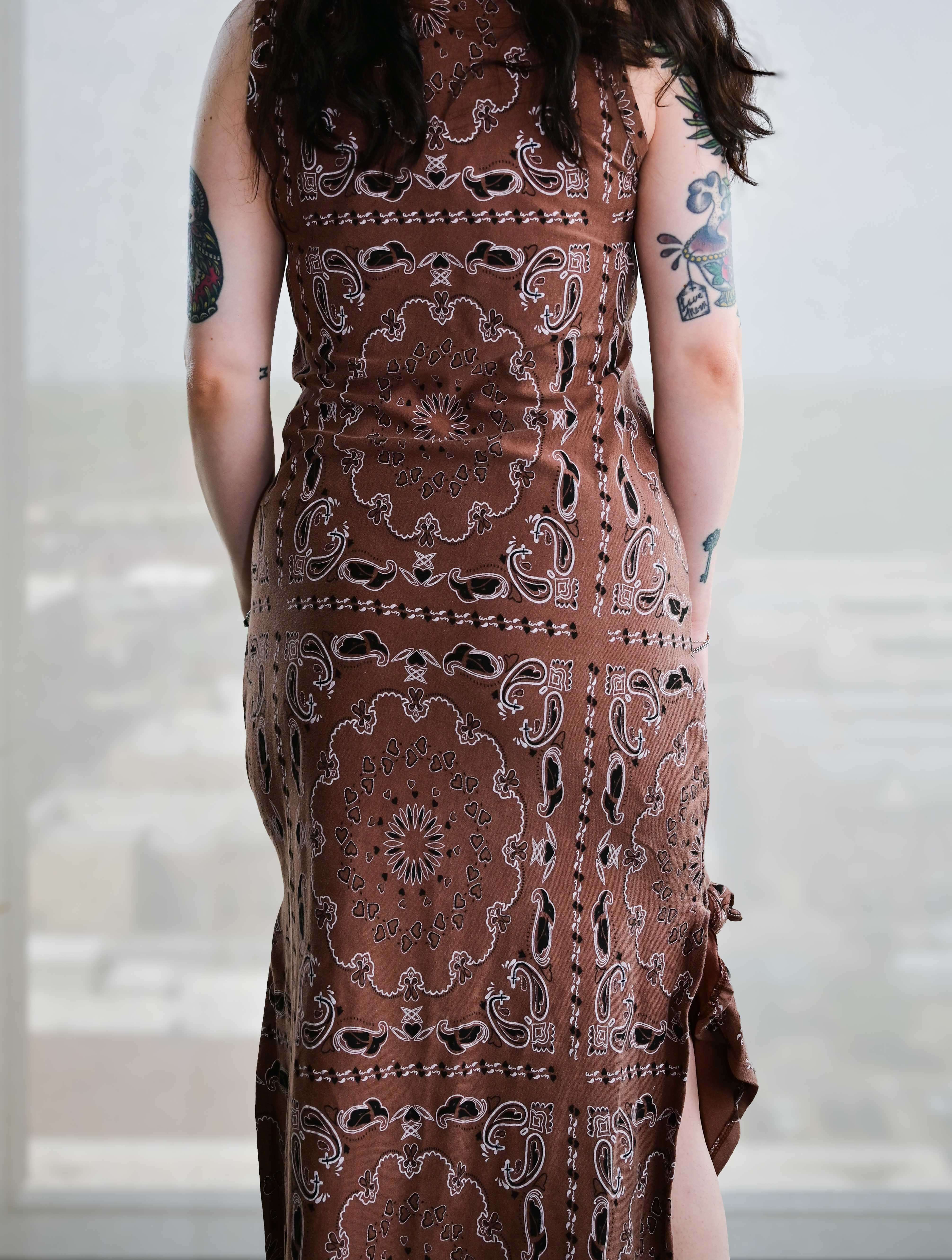 Kiki Sleeveless Knotted Maxi Dress