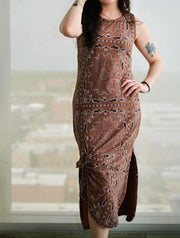 Kiki Sleeveless Knotted Maxi Dress