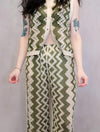 Ladies Knit Sleeveless Cardigan