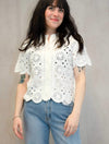 Thekla Short Sleeve Crochet Shirt