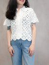 Thekla Short Sleeve Crochet Shirt