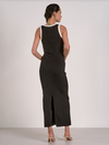 Contrast Trim Maxi Dress