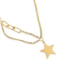 Water Resistant Star Pendant Necklace