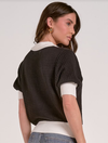 3/4 Sleeve Sweater With Collar