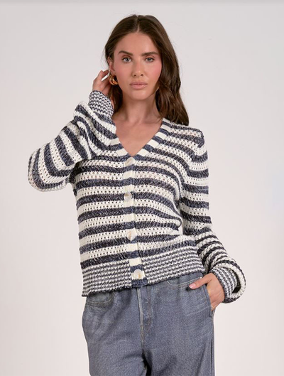 V-Neck Cardigan Sweater