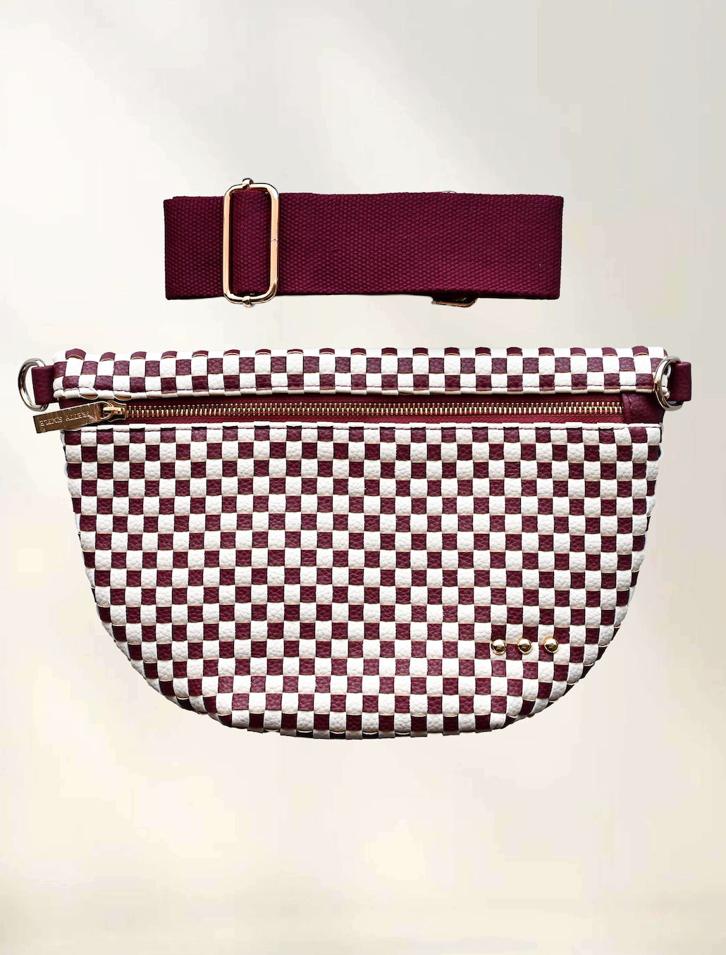 Westlyn Woven Bum Bag with Studded Detail