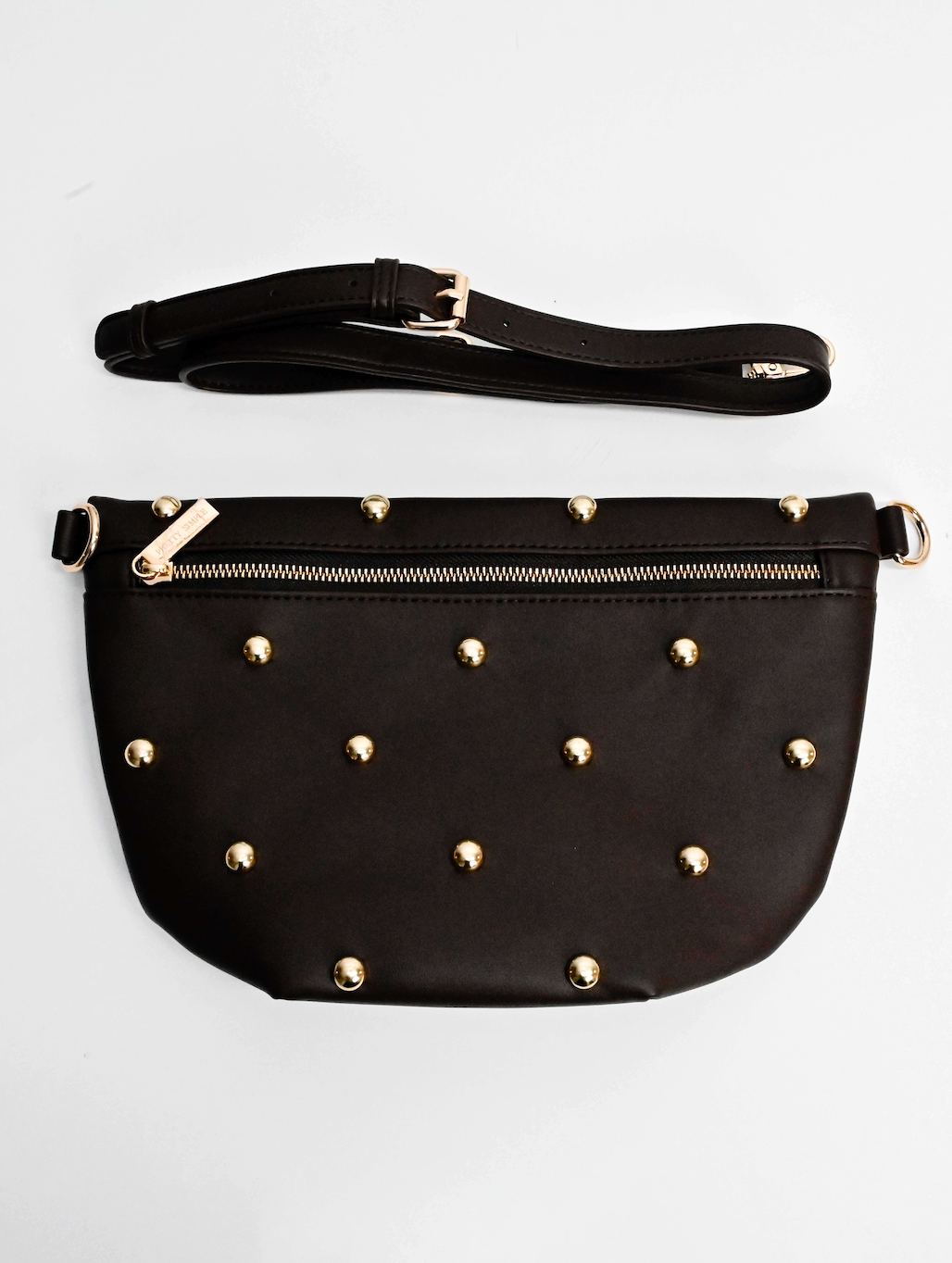 Chic Gold Studded Westlyn Bum Bag