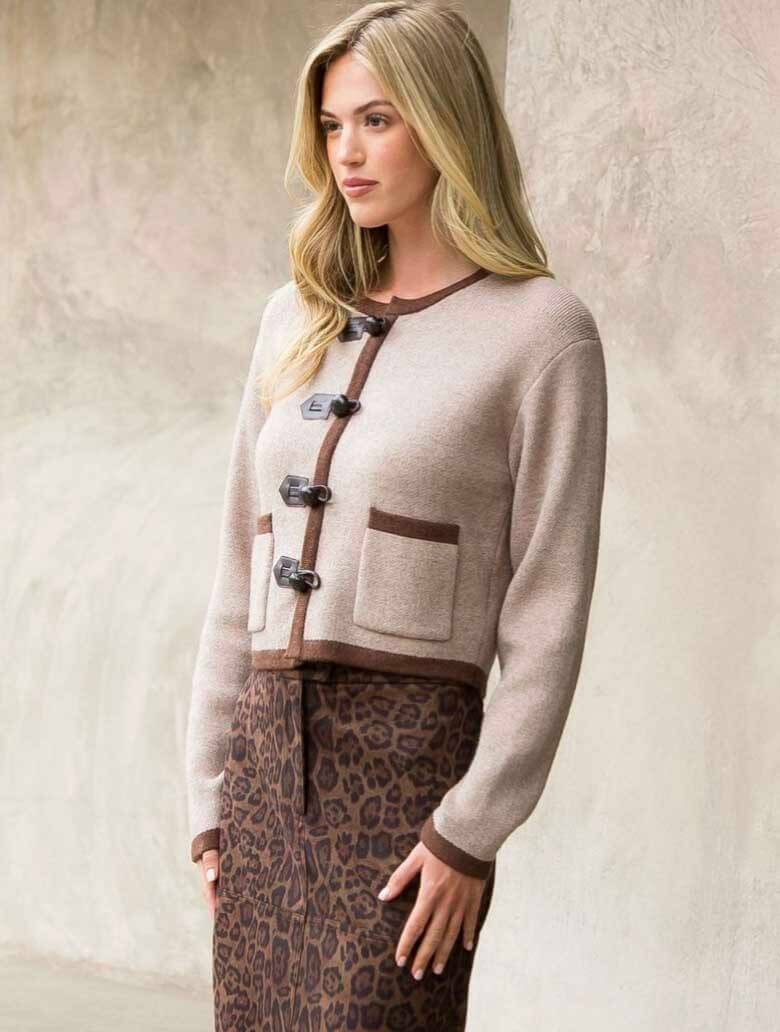 新品　toggle button knit cardigan Toggle Button Knit Cardigan – JAYNE Boutique