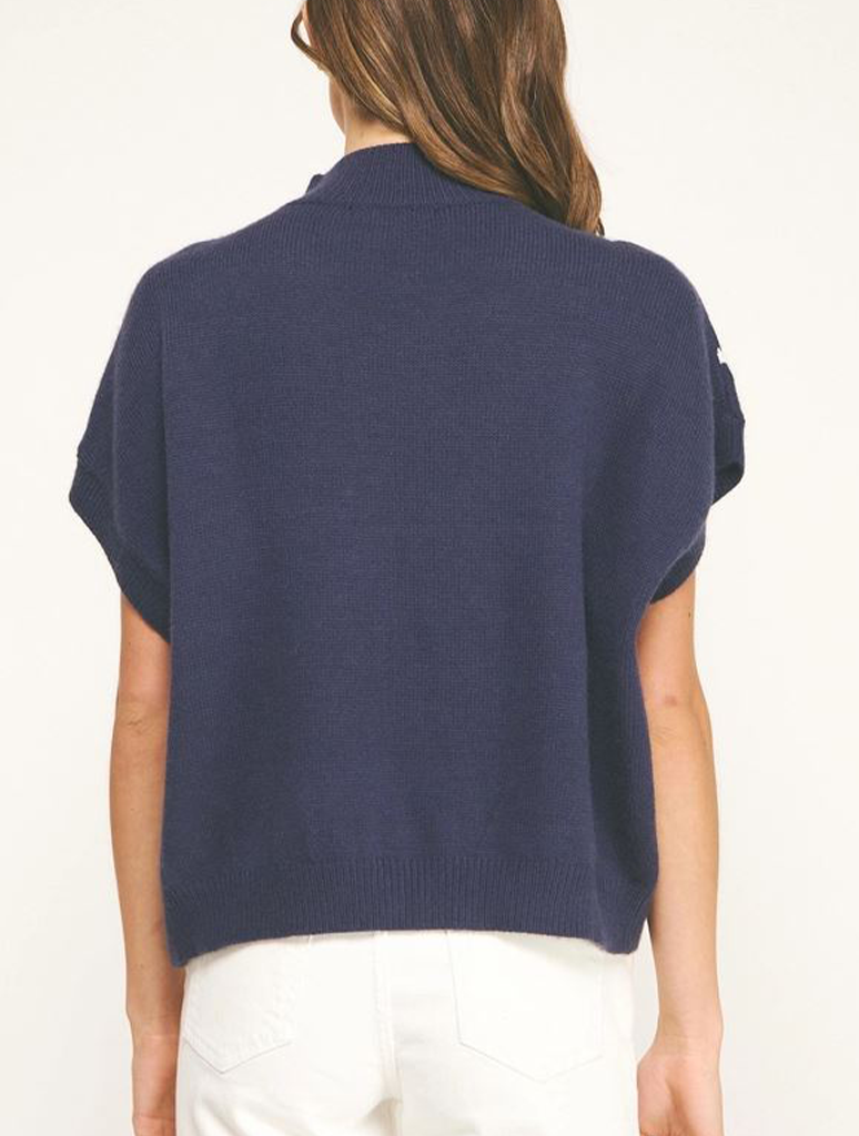 Floral Embroidered Knit Top