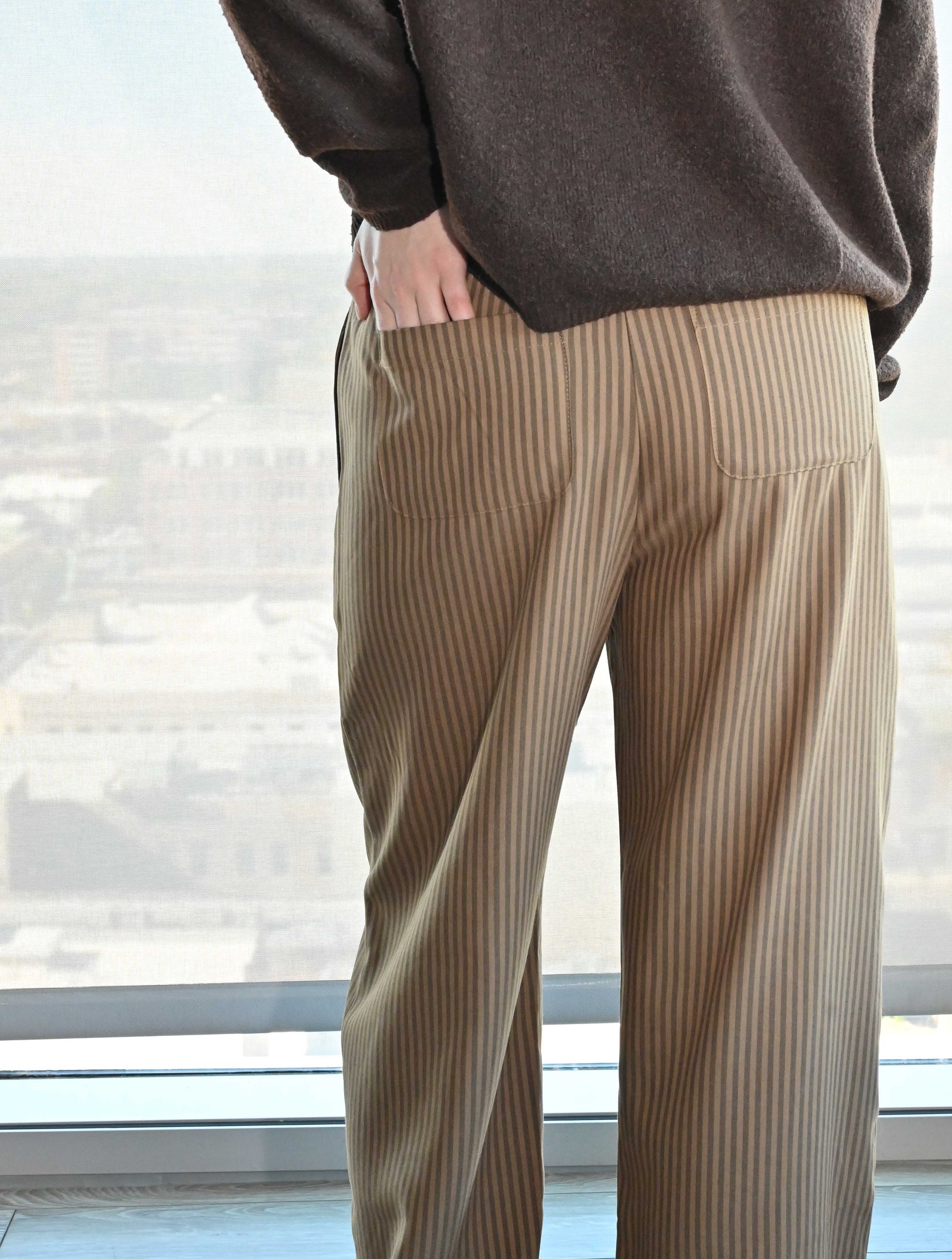 Striped Drawstring Pants