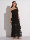 Strapless Crochet Maxi Dress