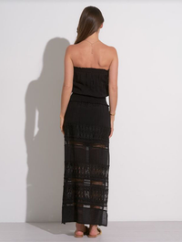 Strapless Crochet Maxi Dress