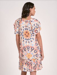 Short Sleeve Ruffle Dress