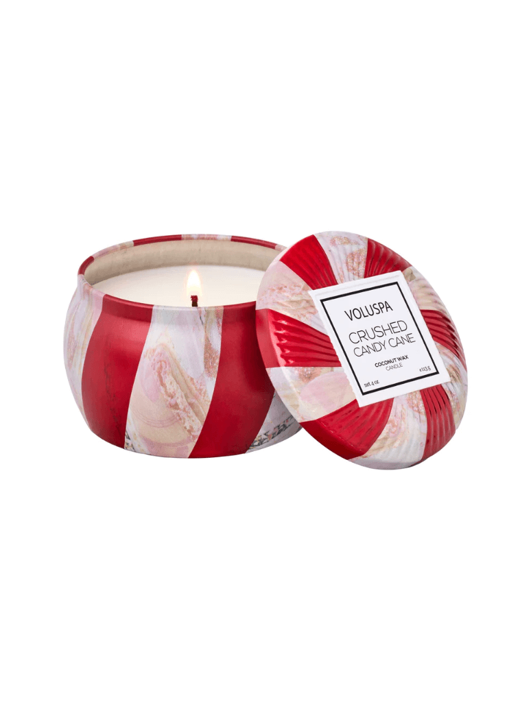 Voluspa Mini Tin in Crushed Candy Cane JAYNE Boutique