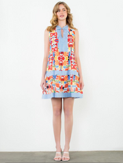 Sleeveless Printed Dress