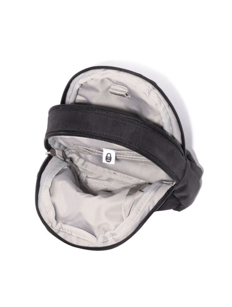 Baggallini Double Zip Mini Sling Bag in Black