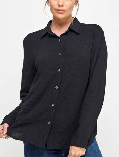 Soft and Airy Long Sleeve Button Down