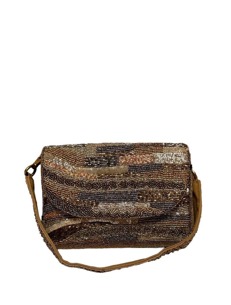 Golden Layers Bag in Gold