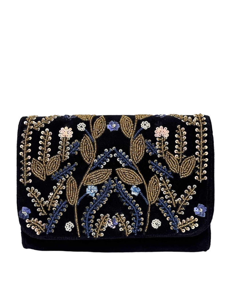 Mary Bear Evening Bag in Navy