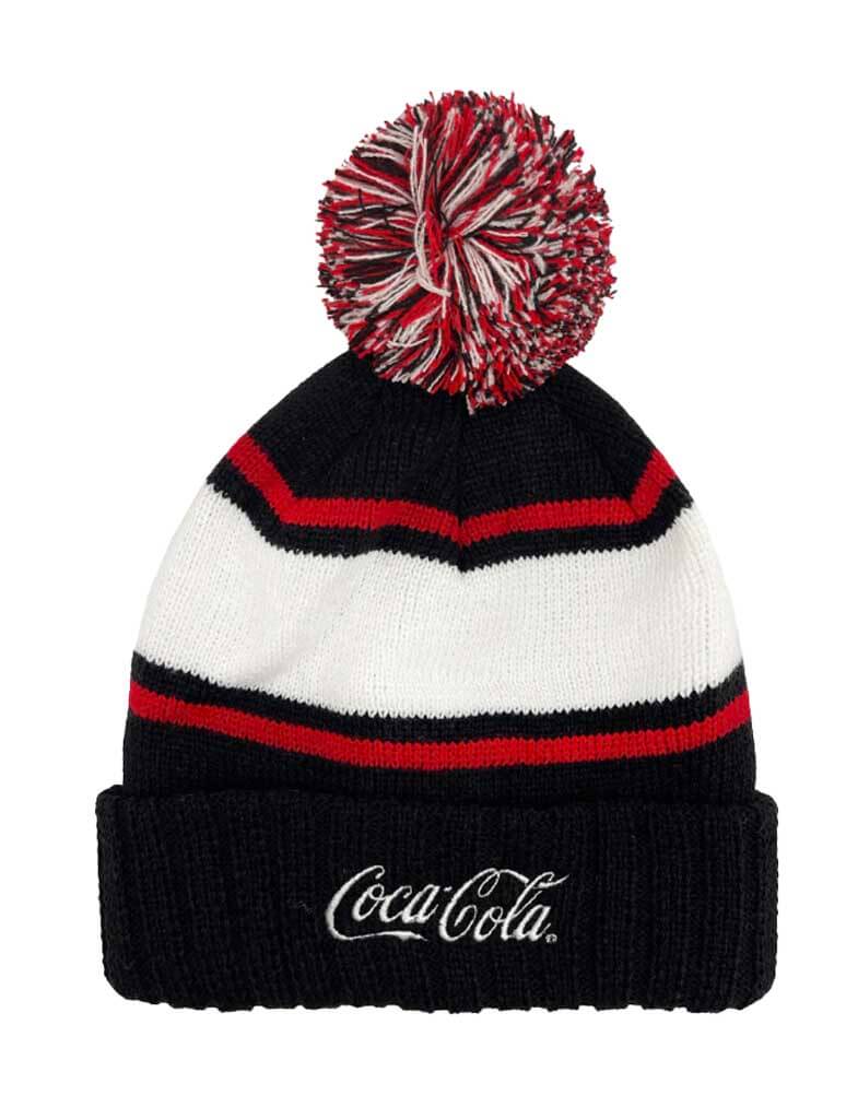 American Needle Pillow Line Knit Coca-Cola Beanie in Black