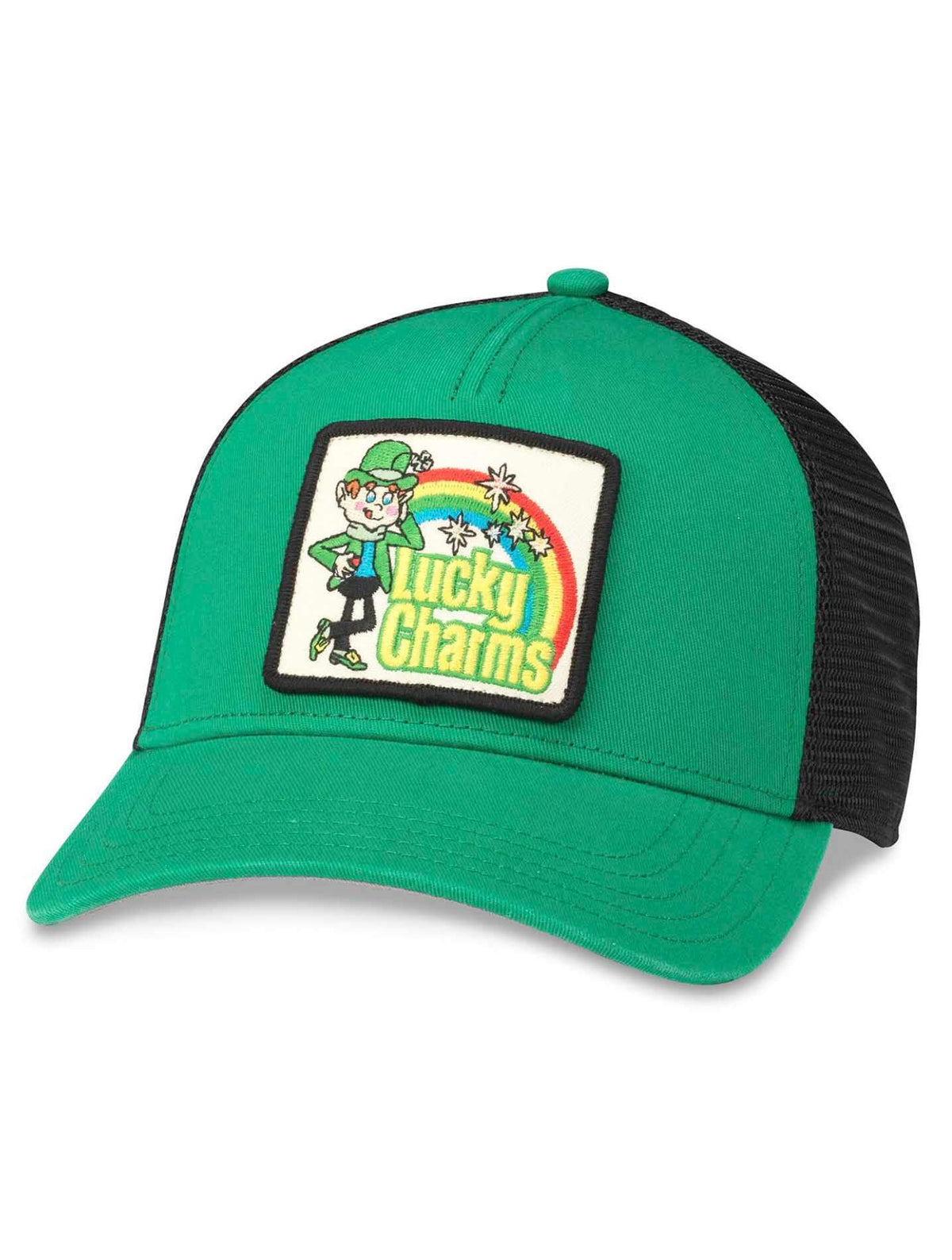 Lucky Charms Trucker Hat in Black/Kelly