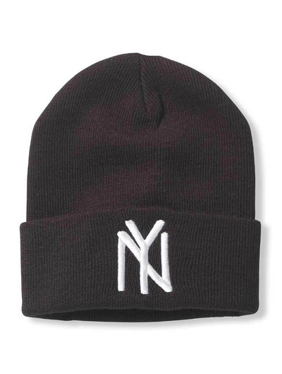 American Needle Yankees Cuffed Knit Beanie in Black