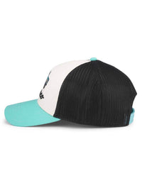American Needle Bronco Valin Hat in Black/Ivory/Tiffany Blue