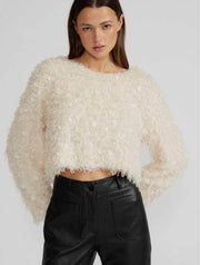 Erna Fuzzy Sweater Top