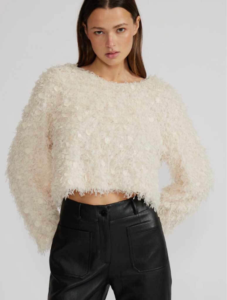 Erna Fuzzy Sweater Top