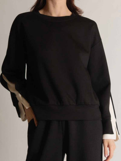 Butter Modal Color Layered Long Sleeve Top