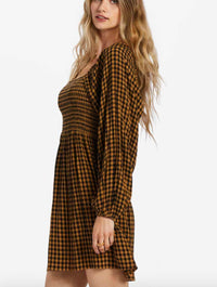 Billabong Paradise Days 2 Dress in Cosmic Khaki