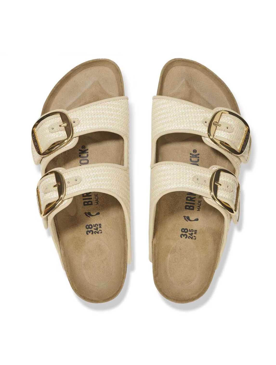 Birkenstock Arizona Big Buckle Raffia Sandal