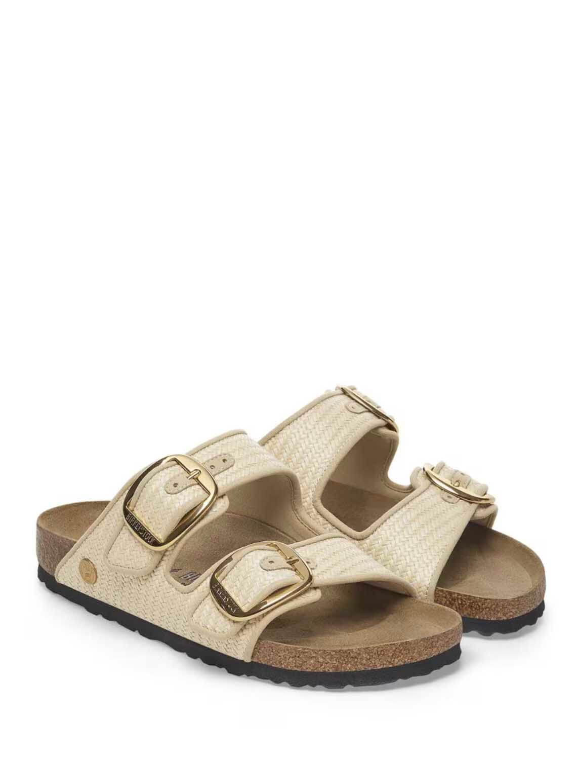 Birkenstock Arizona Big Buckle Raffia Sandal