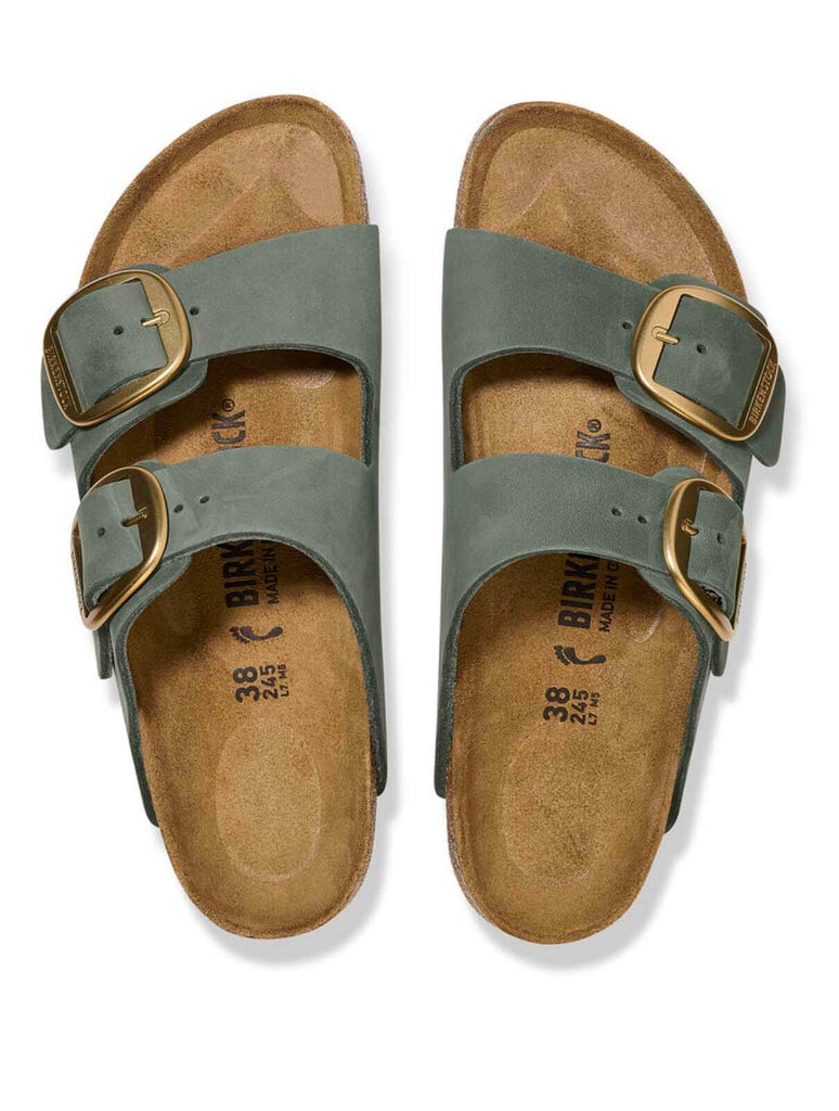 Birkenstock Arizona Big Buckle Sandal in Thyme Oiled Leather