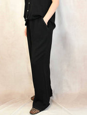 Contrast Stitch Flowy Pant