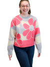 Flower Sweater in Lavender/Pink