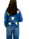 Heart Detail Long Sleeve Sweater