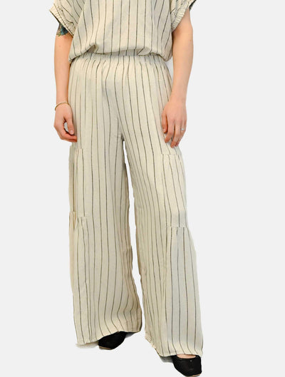 Striped Flowy Tier Pant