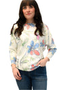 Boatneck Floral Sweater