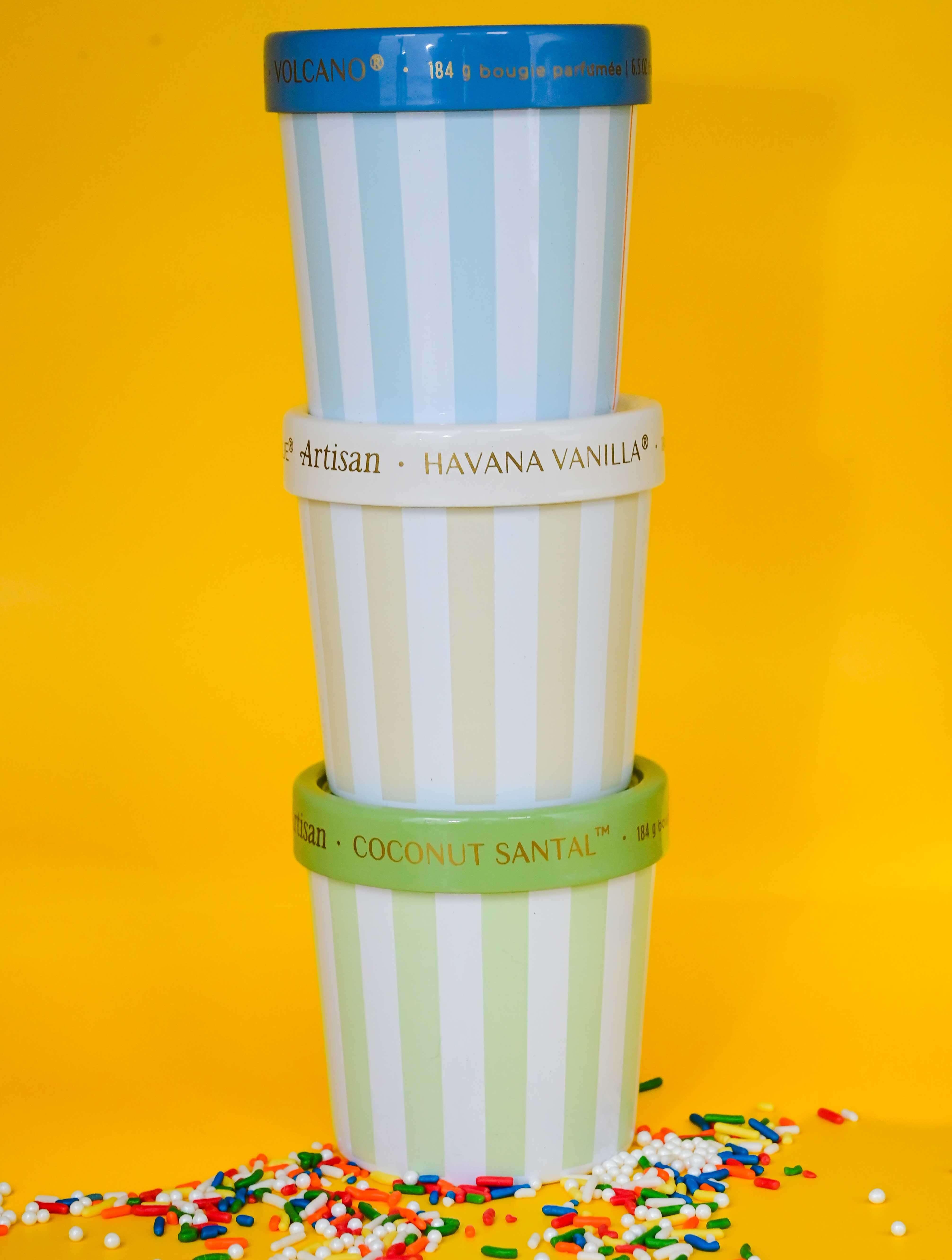 Capri Blue Artisan Caffe Capri 6.5 oz Gelato Cup Havana Vanilla Candle