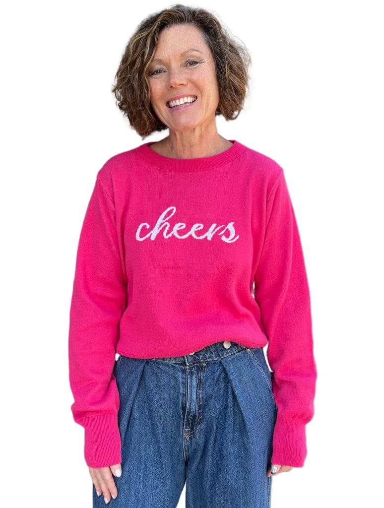 "Cheers" Knit Sweater