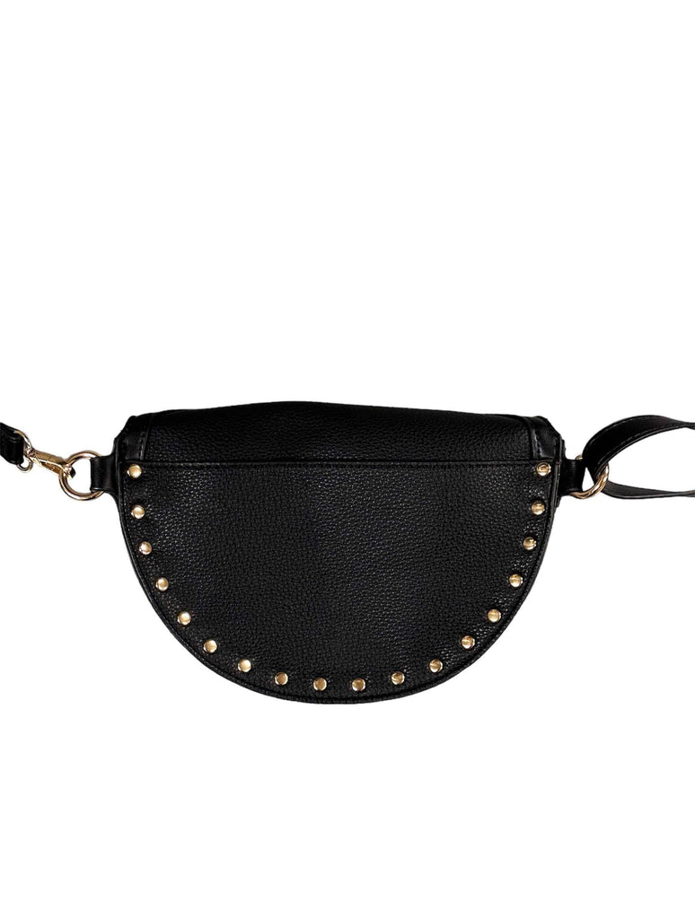 Madison Studded Fanny Pack in Black