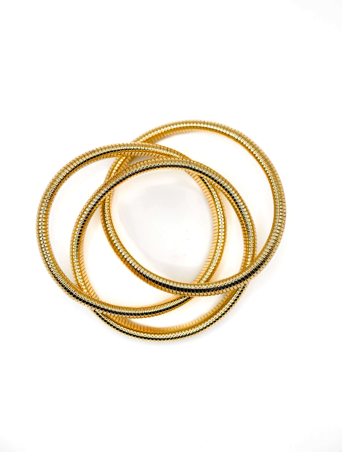 Triple Cobra Bracelet in Gold
