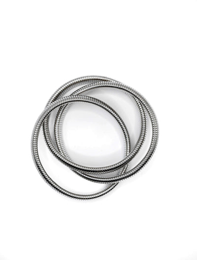 Triple Cobra Bracelet in Silver